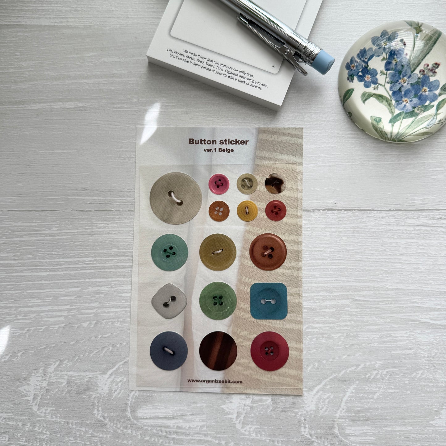 Organize a bit Button Sticker / 2 Designs