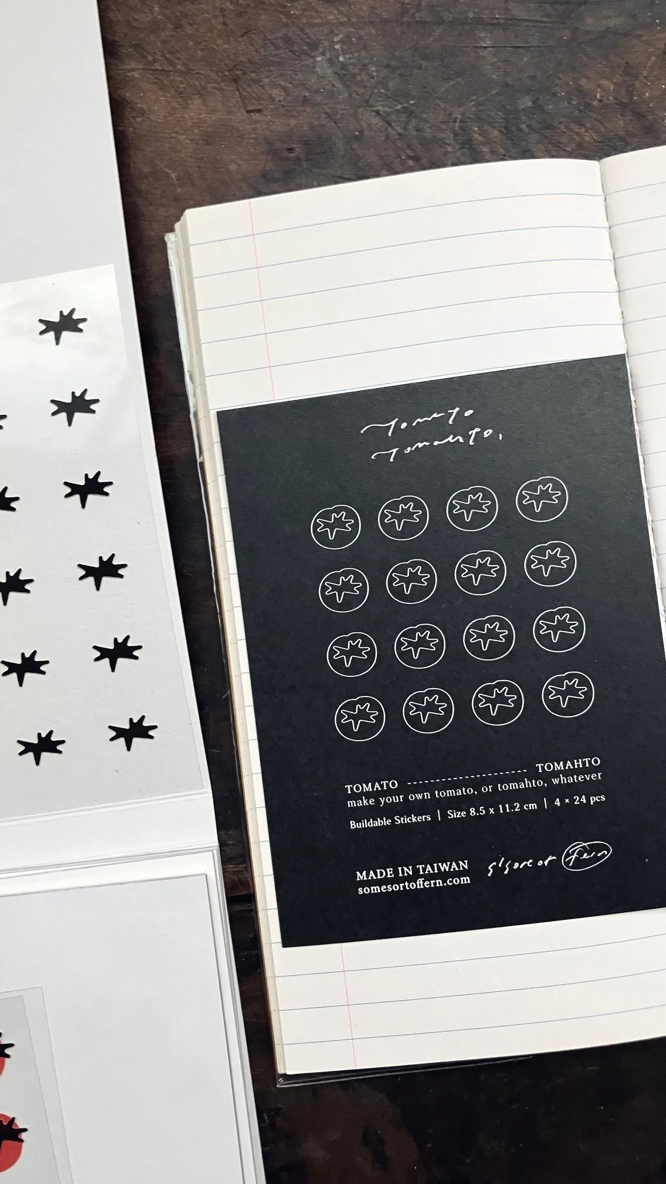 Somesortof.fern Tomato Tomahto Sticker Pack