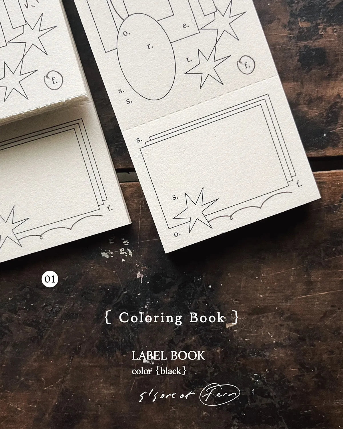 Somesortof.fern Coloring Book Label Book