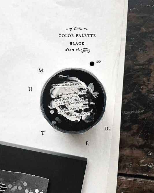 Somesortof.fern Muted Silver Foiled PET Tape