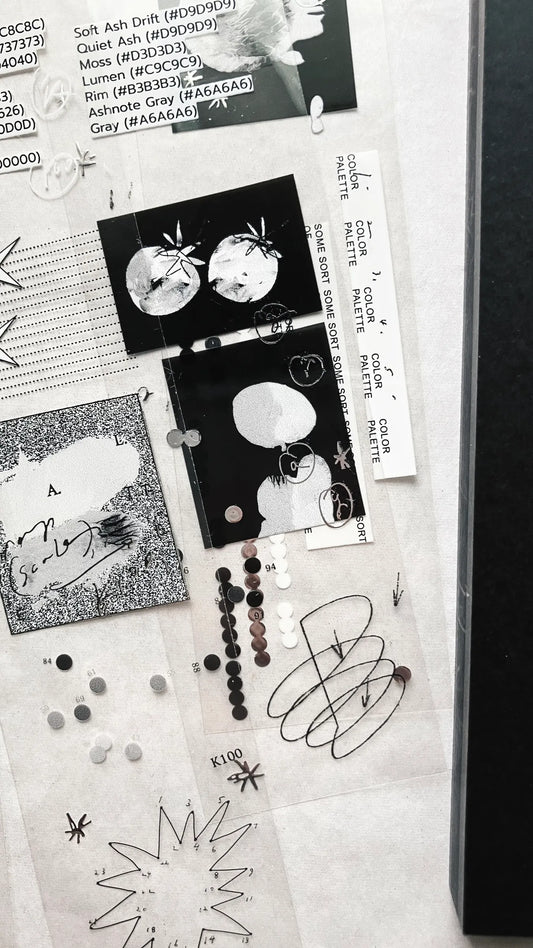 Somesortof.fern Muted Silver Foiled PET Tape