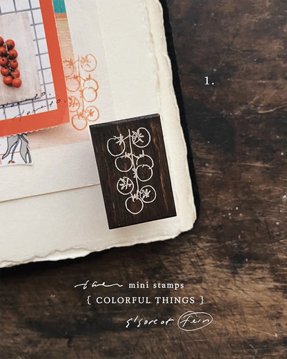 Somesortof.fern Colorful Things Series Rubber Stamp / 2 Designs