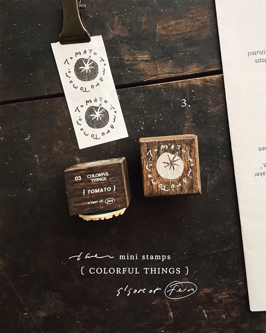 Somesortof.fern Colorful Things Series Rubber Stamp / 2 Designs