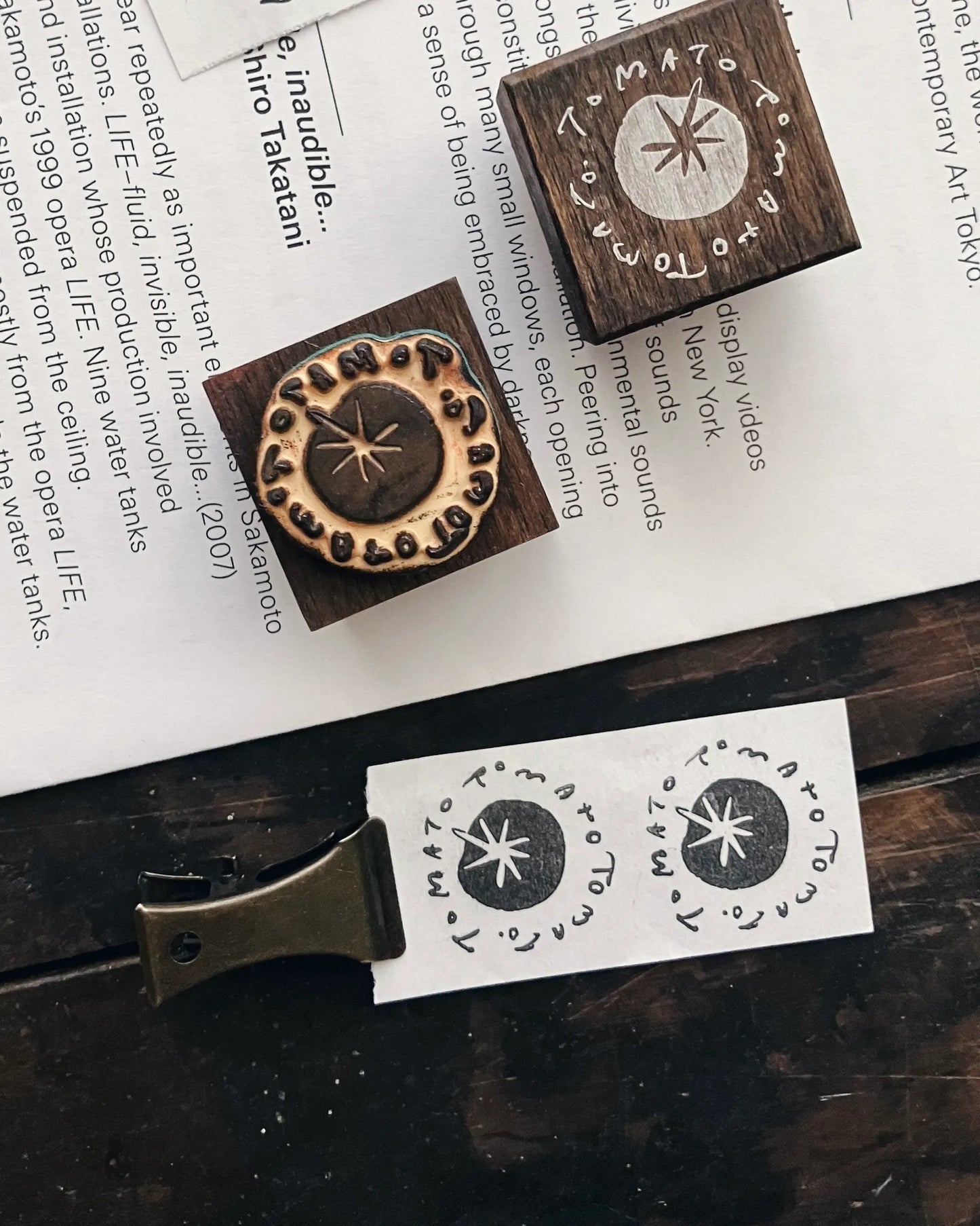 Somesortof.fern Colorful Things Series Rubber Stamp / 2 Designs