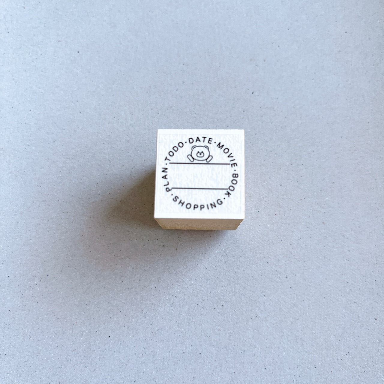 Tomoshop Rubber Stamp Design / Kuma-chan Various Check Circle Stamp