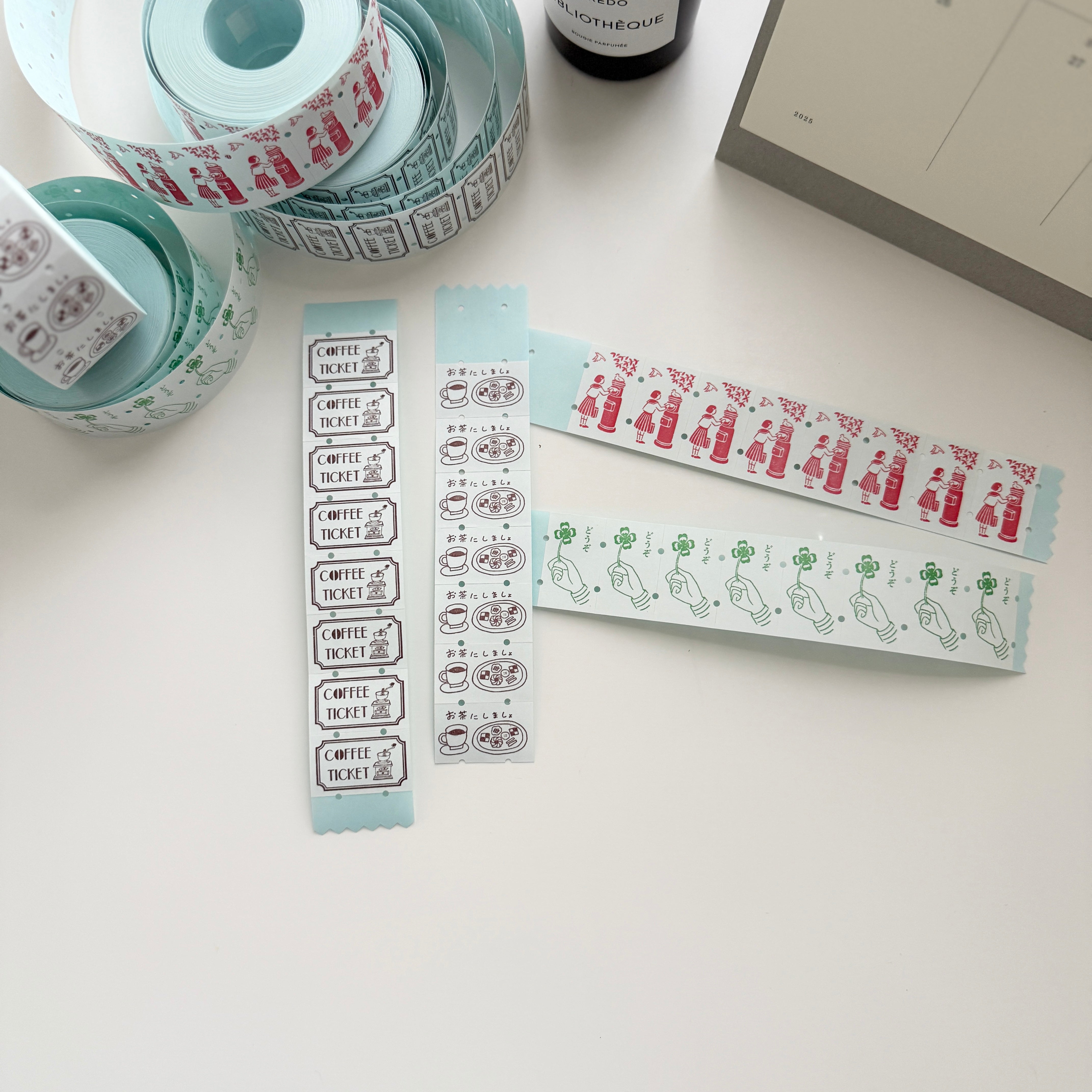 36 Sublo Label Sticker Roll / 4 Designs – Journal Station