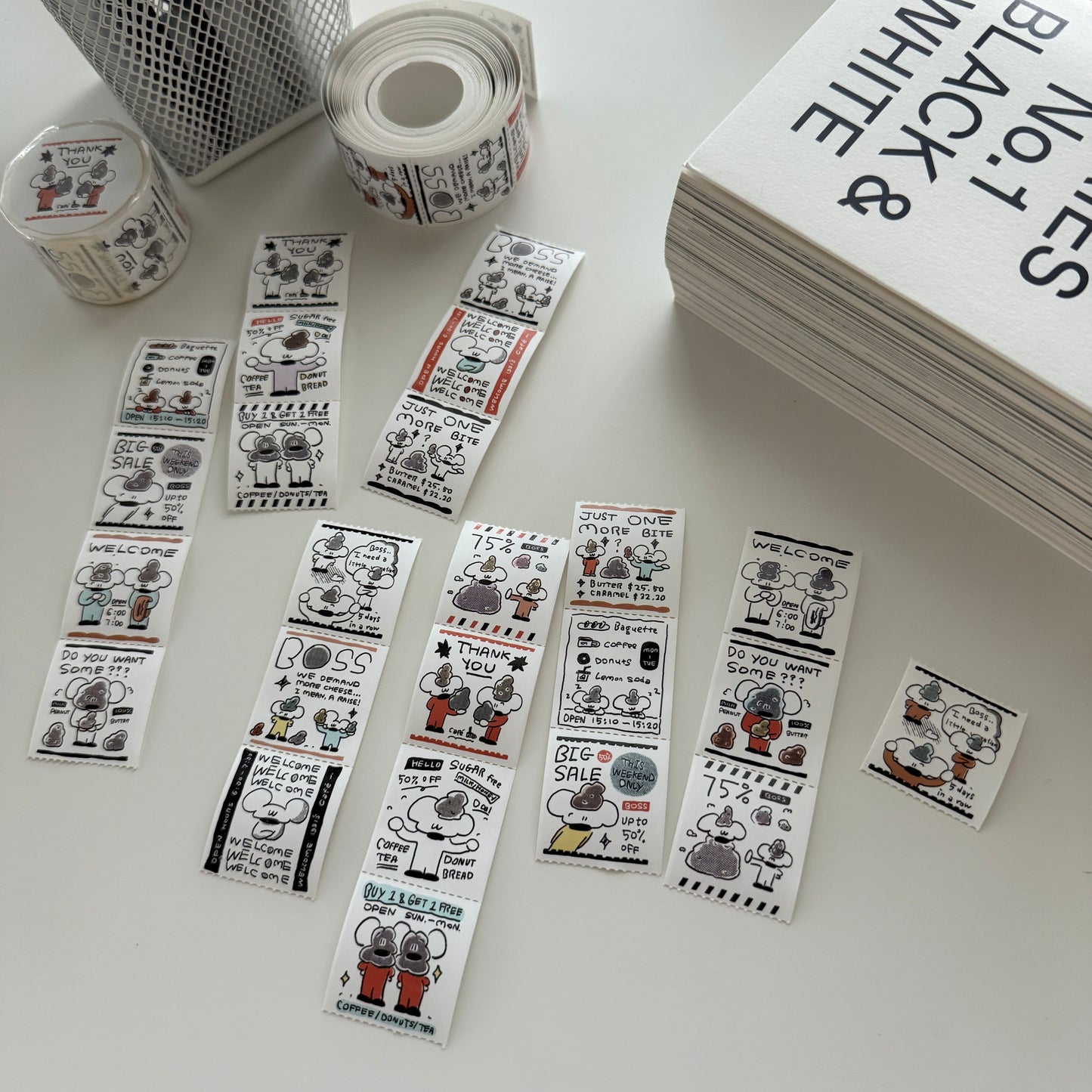 1991w2992 Thank You Ticket Sticker Roll