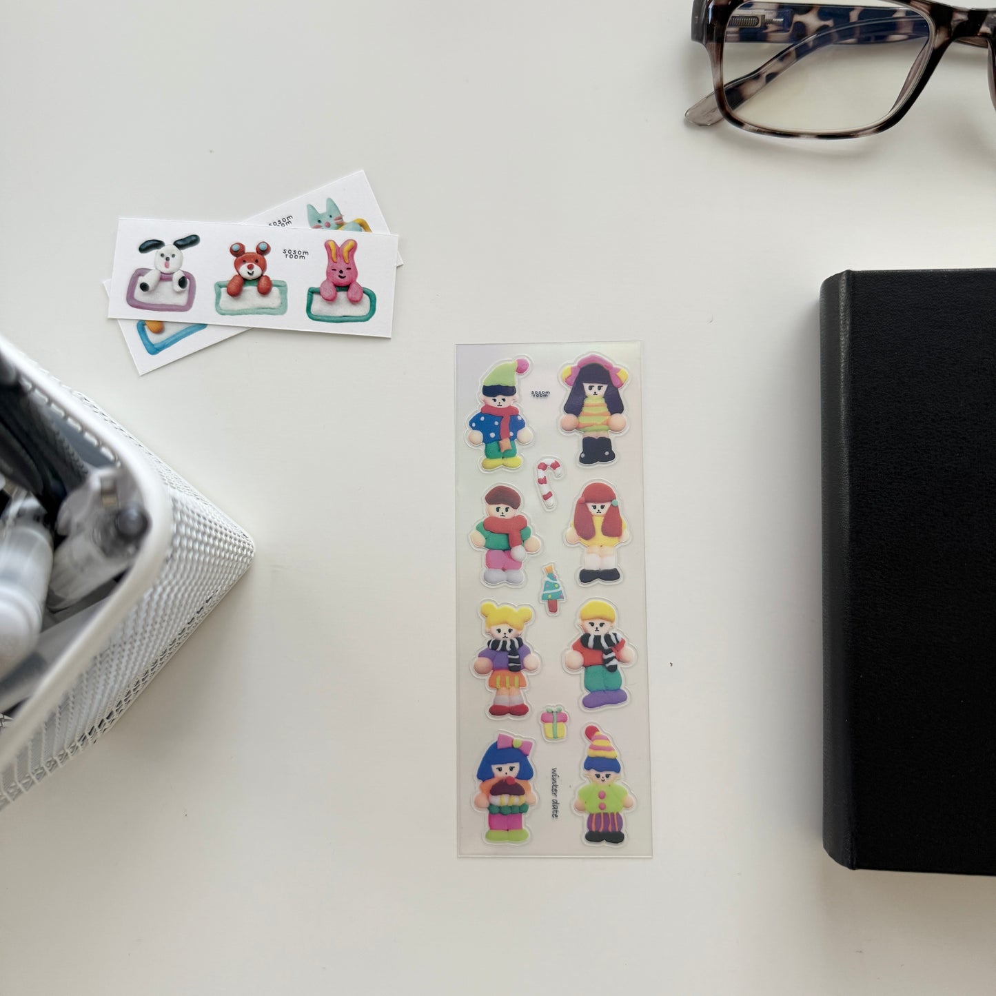 Sosom room Winter Date Hologram Sticker Sheet