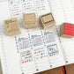 Stamp Marche Life Log Collection Stamp / Ink & Reading Log