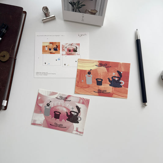 Bighands Moment Series Message Card / Coffee Day