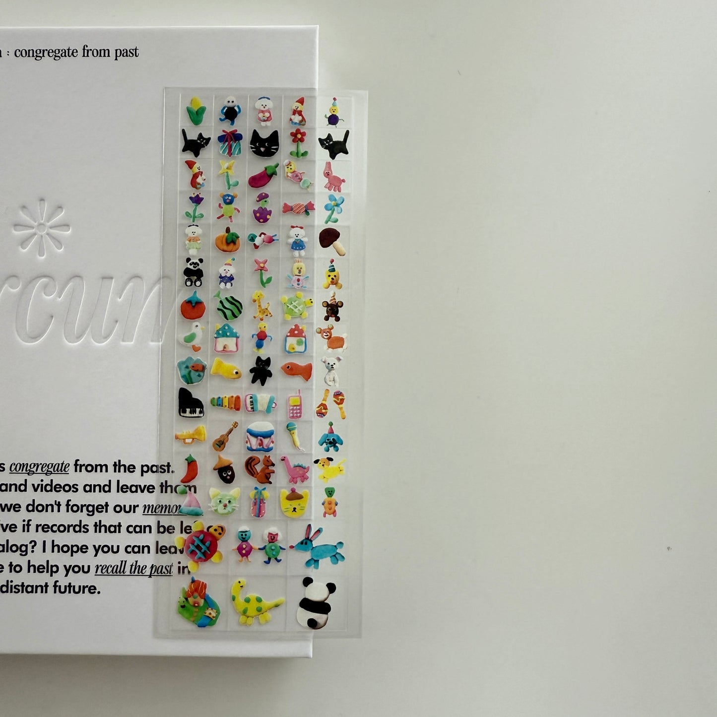 Sosom room Nemonemo Clear PET Sticker Sheet / April