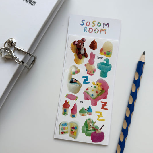 Sosom Room Stay Home Sticker Sheet