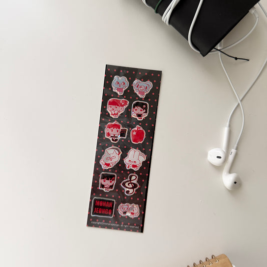 Jeongo Innerside Music Note Hologram Epoxy Sticker