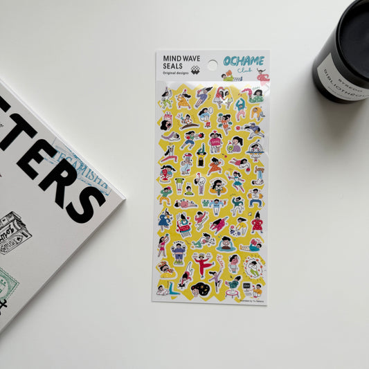 MIND WAVE Ochame Club Sticker | Feeling Good