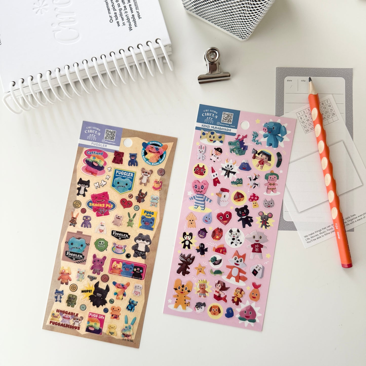 Creators Circus Sticker Sheet / Kenzi Murabayashi & Fuggler