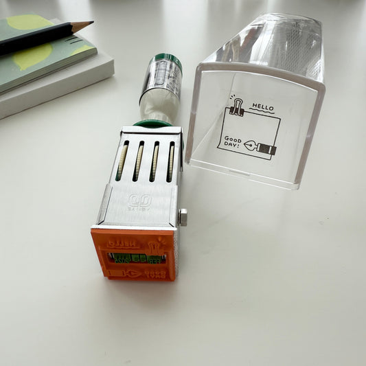 Sanby x Eric Rotary Date Stamp / Hello Good Day