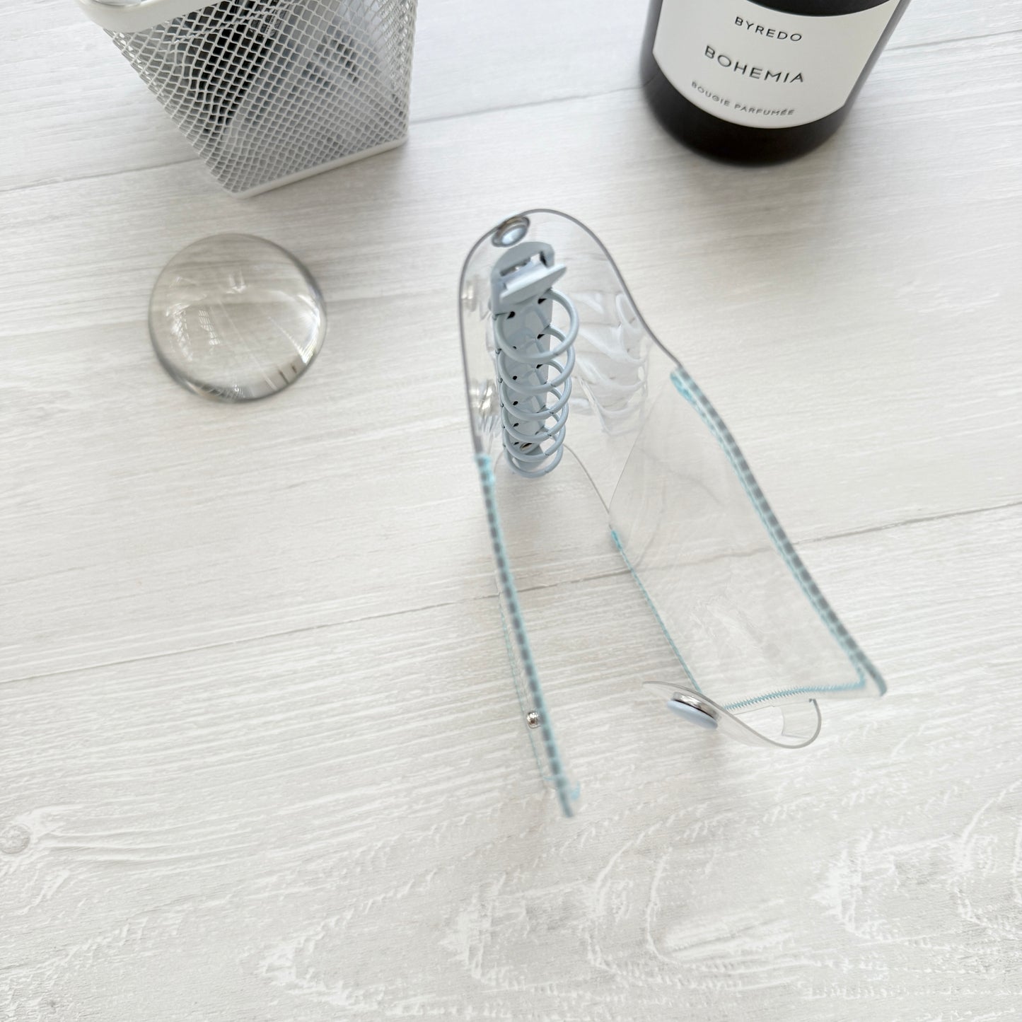 Jeongo Innerside Clear Pocket Size Ring Journal / 3 Colors