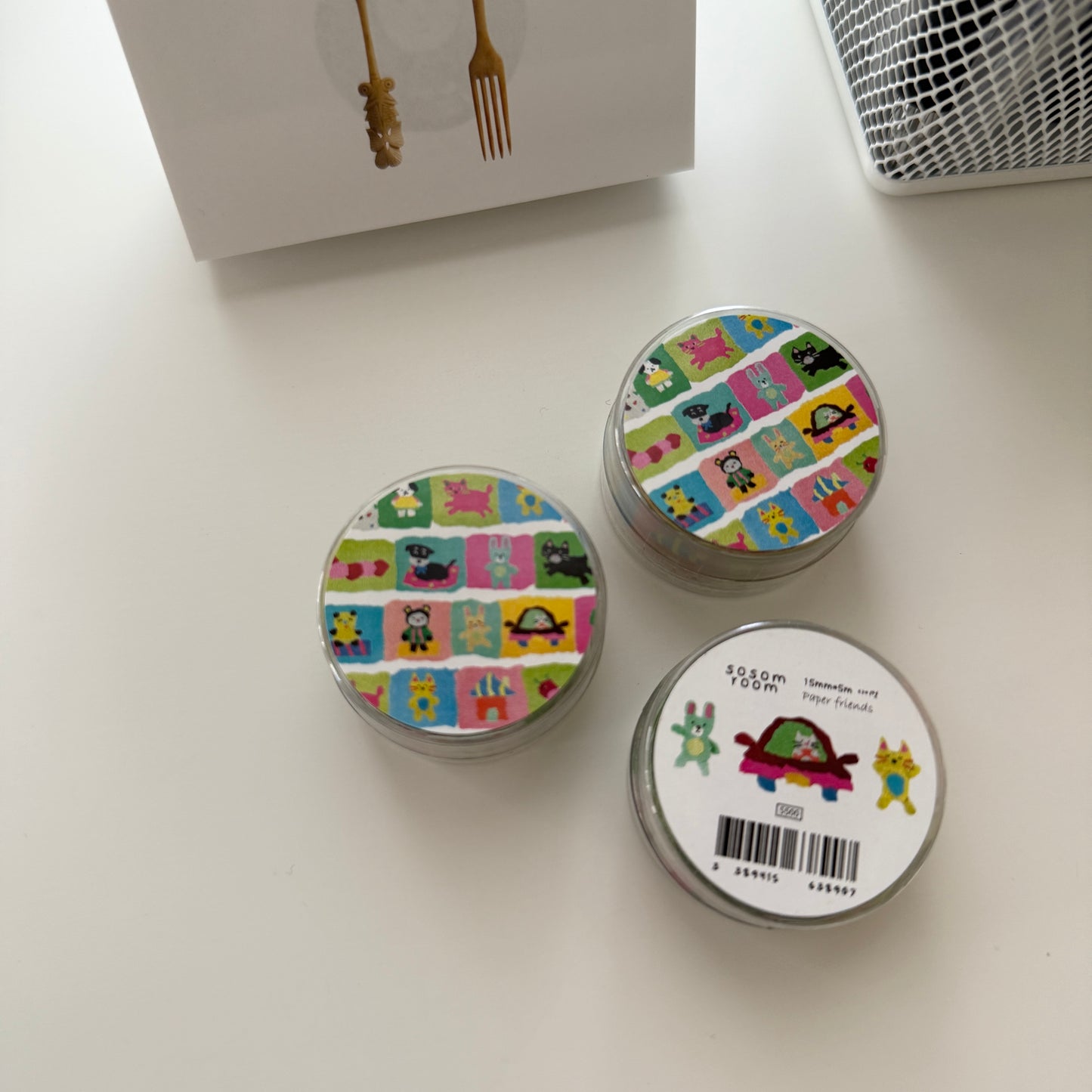 Sosom room Paper Friends Die-cut Masking Tape