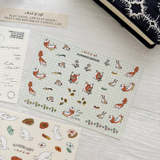 A Kind of Café Illustration Sticker Pack