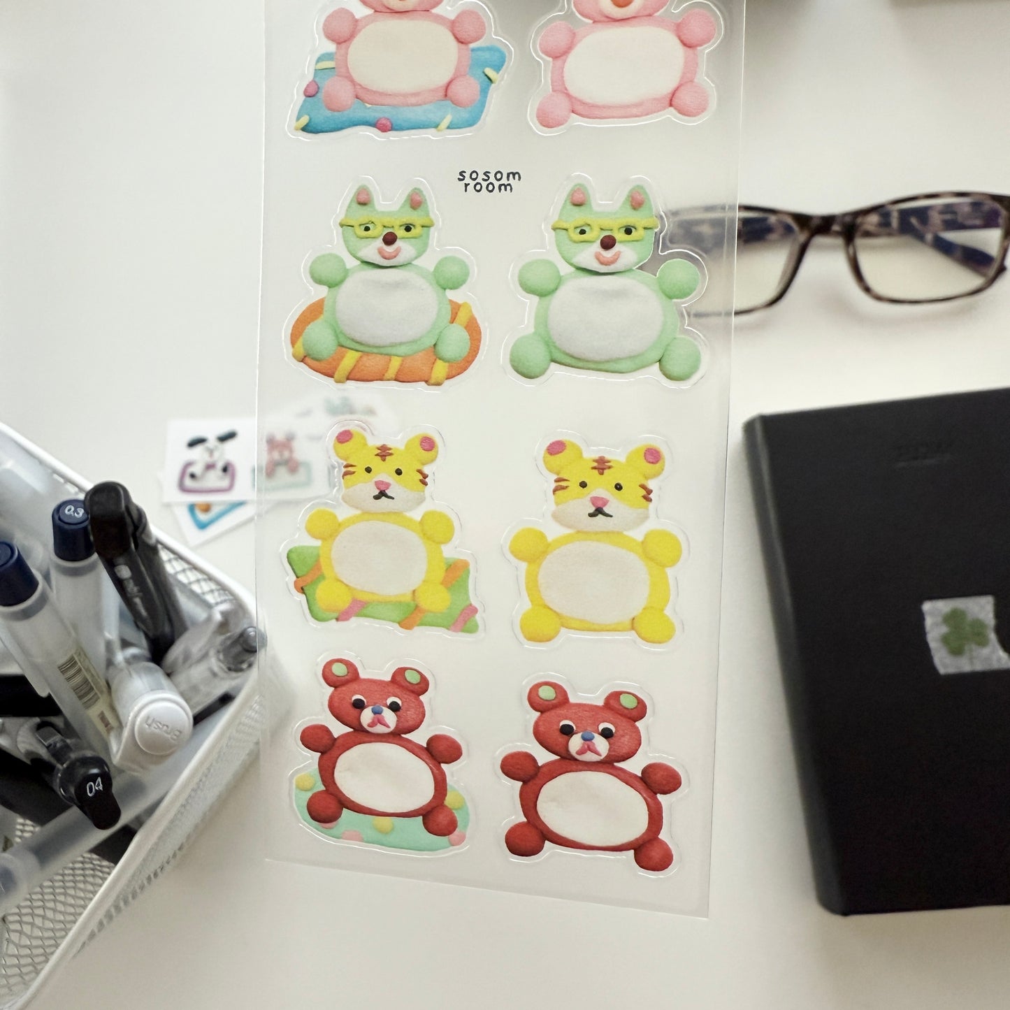 Sosom room Podon Clear PET Sticker Sheet