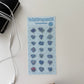 Jeongo Innerside Soft Blue Bear Epoxy Sticker Sheet