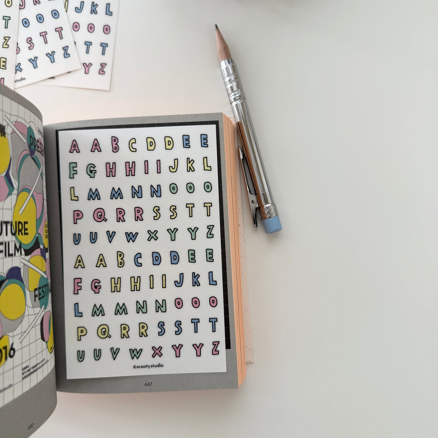 Scooty Studio Alphabet Sticker / Fruit Cereal