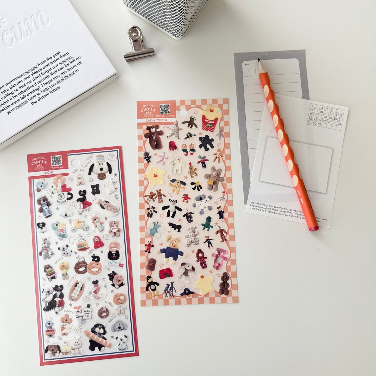 Creators Circus Sticker Sheet / ICCHI & Cathy Toy Toy