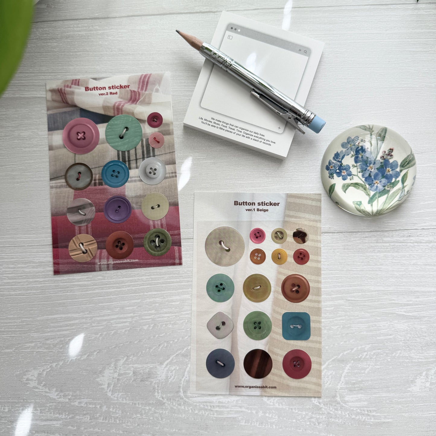 Organize a bit Button Sticker / 2 Designs