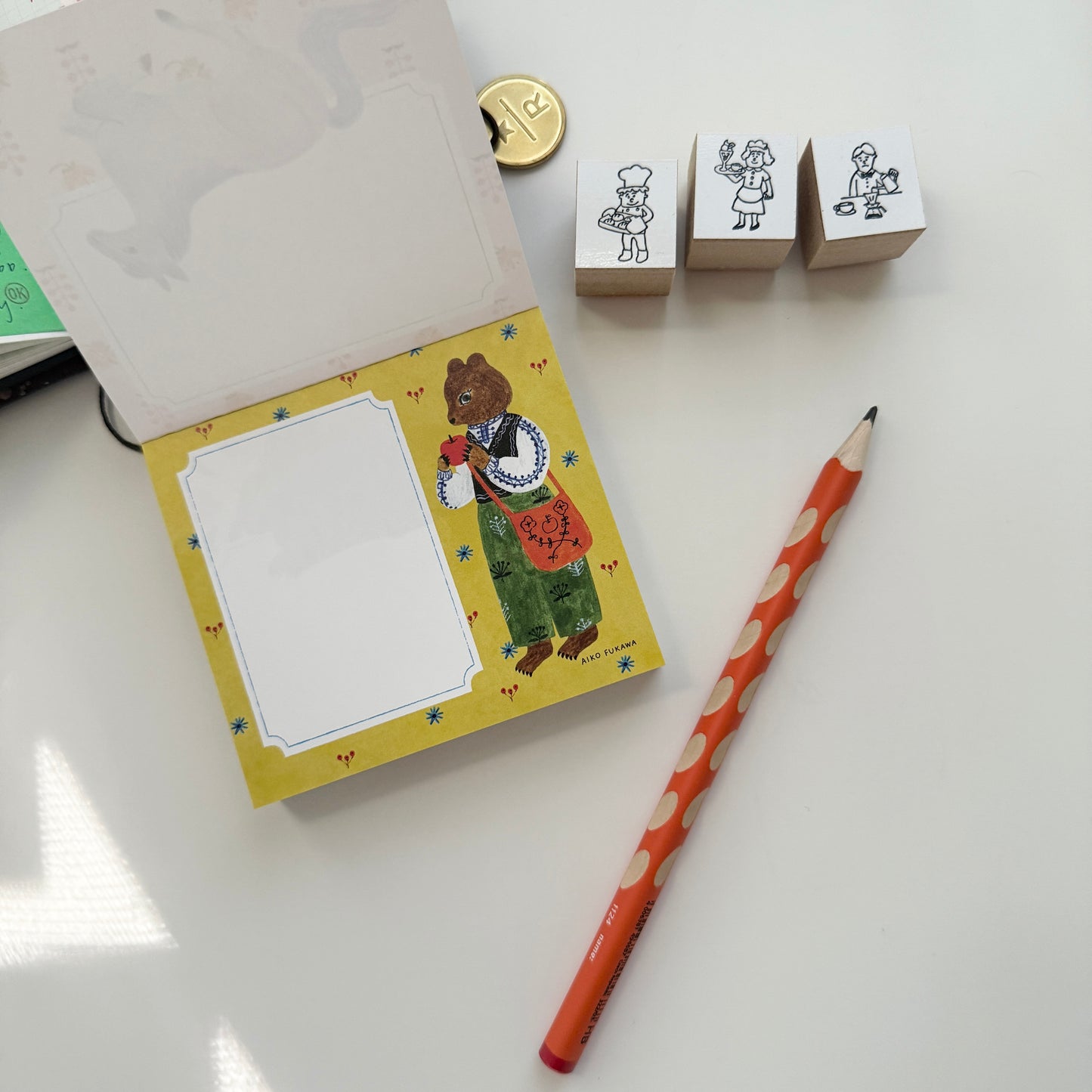 Cozyca Memo Block / Flower and Animals