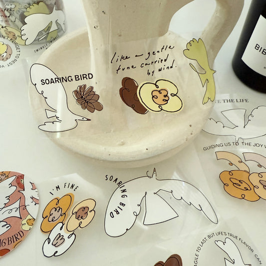 A kind of café Soaring Bird PET Tape