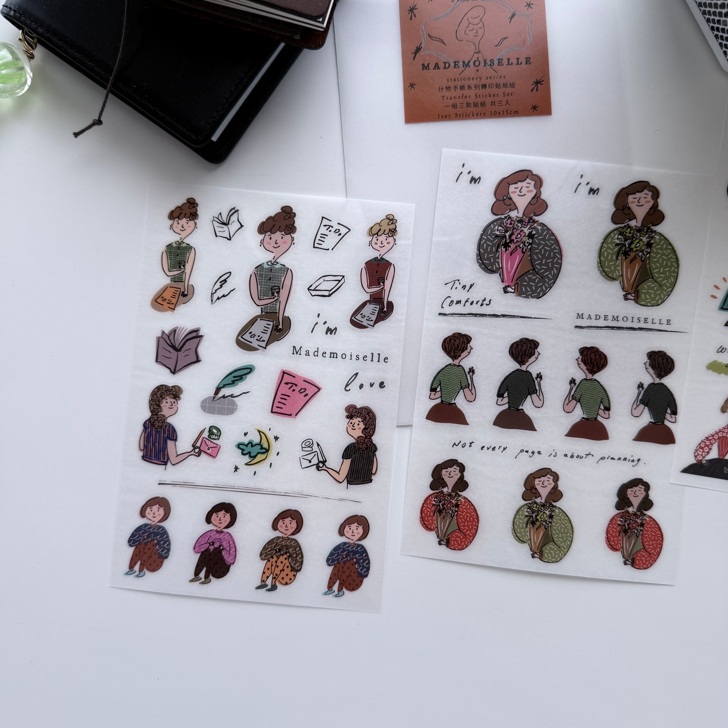 A Kind of Cafe Mademoiselle Transfer Sticker Pack