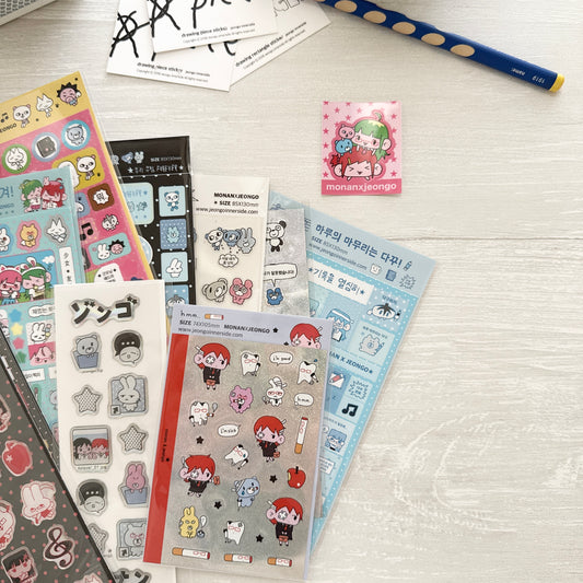 Jeongo Innerside x Monan Collaborate Sticker Collection / 10 Designs