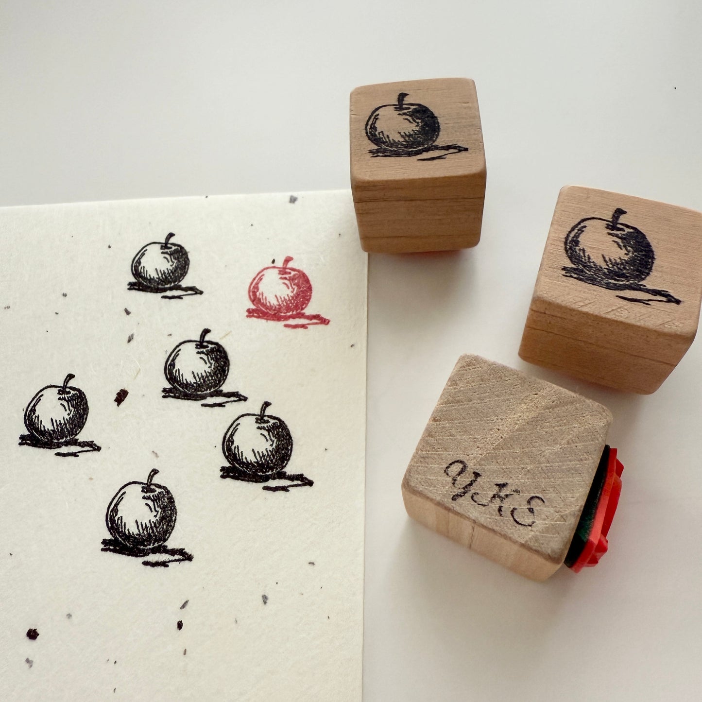 Yoko Kadokawa Apple Rubber Stamp