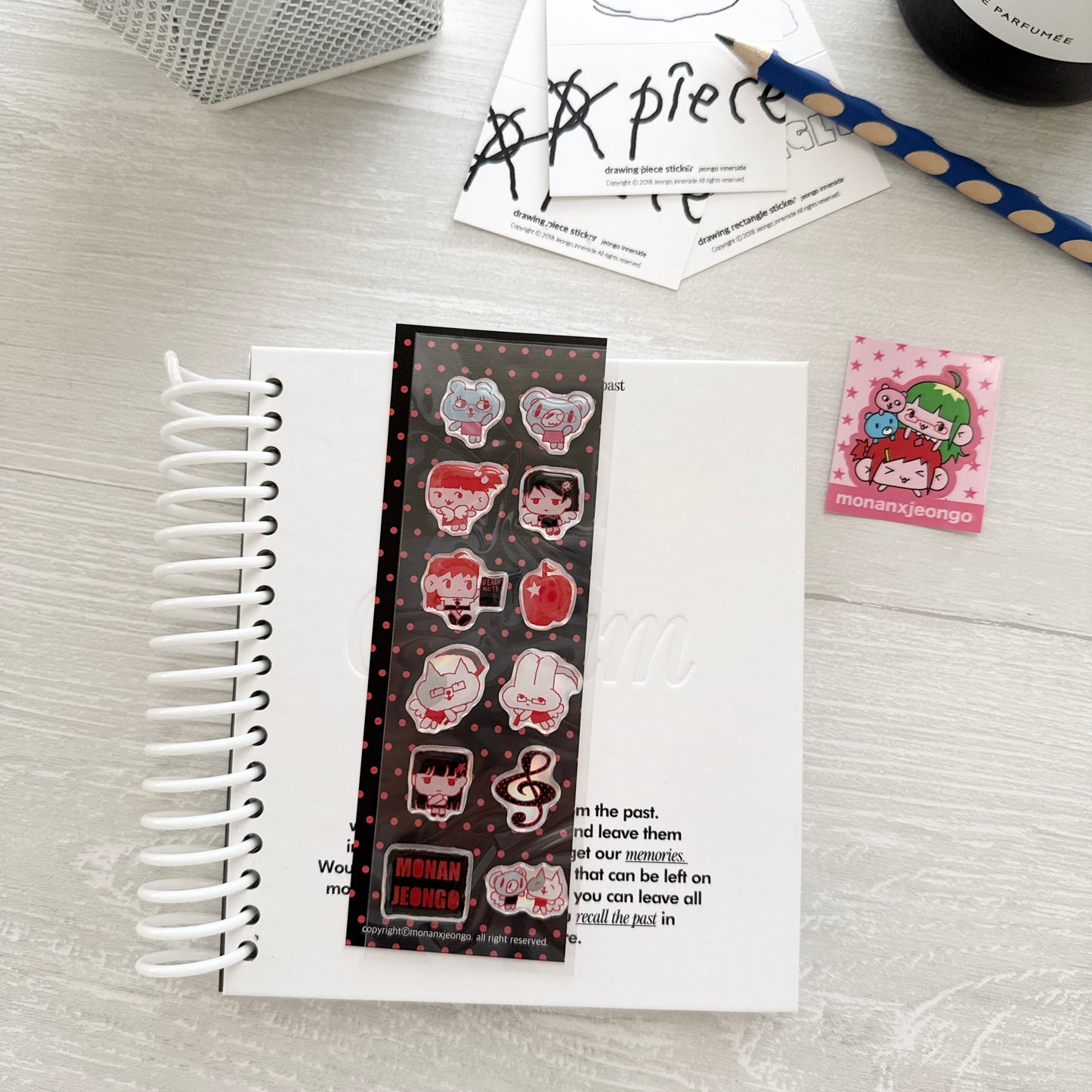 Jeongo Innerside x Monan Collaborate Sticker Collection / 10 Designs