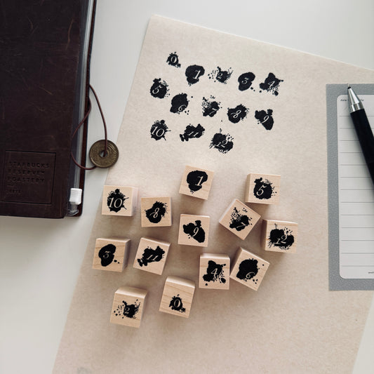 Yoko Kadokawa Ink Stain Number Set
