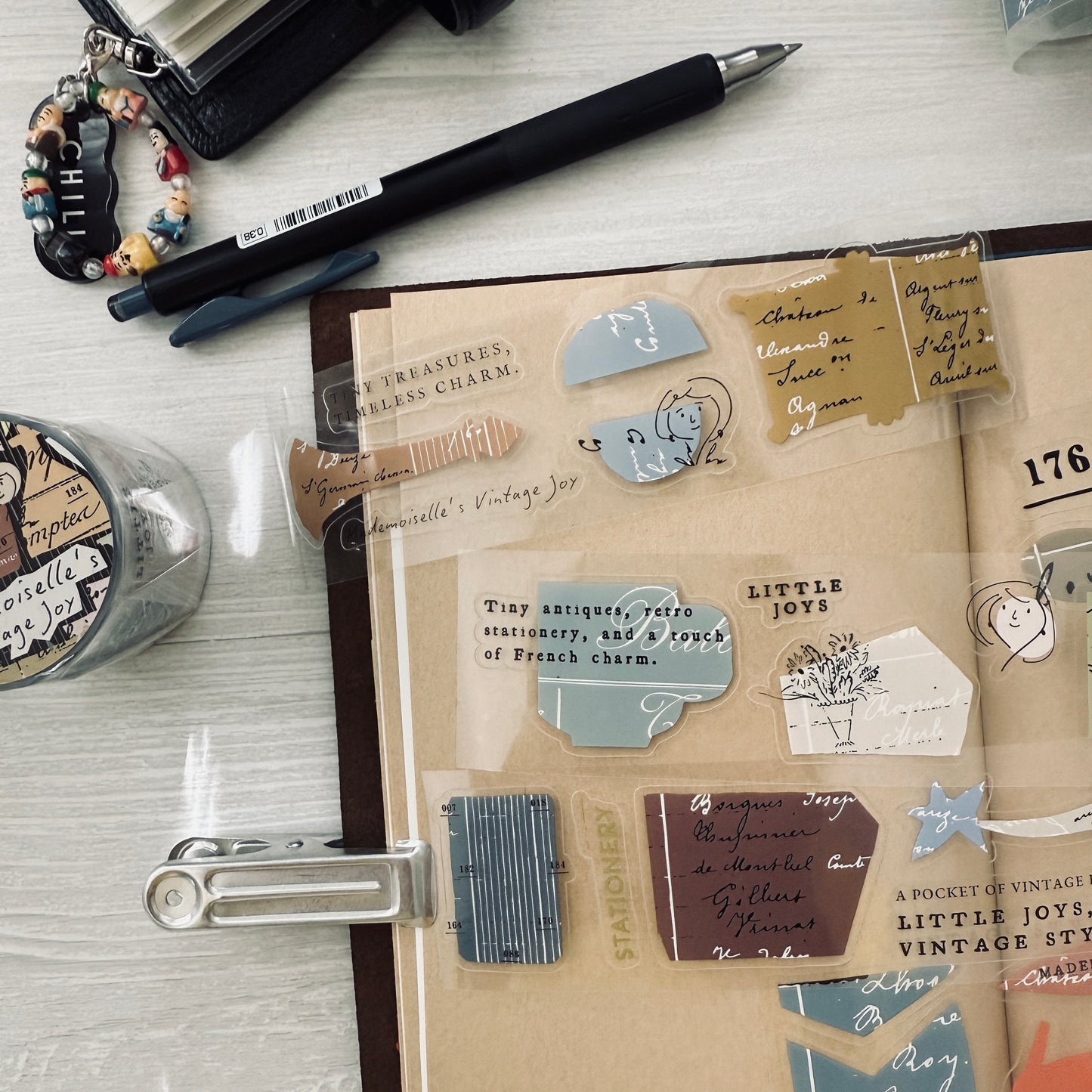 A Kind of Café Mademoiselle's Vintage Joy Kiss-cut PET Sticker Roll