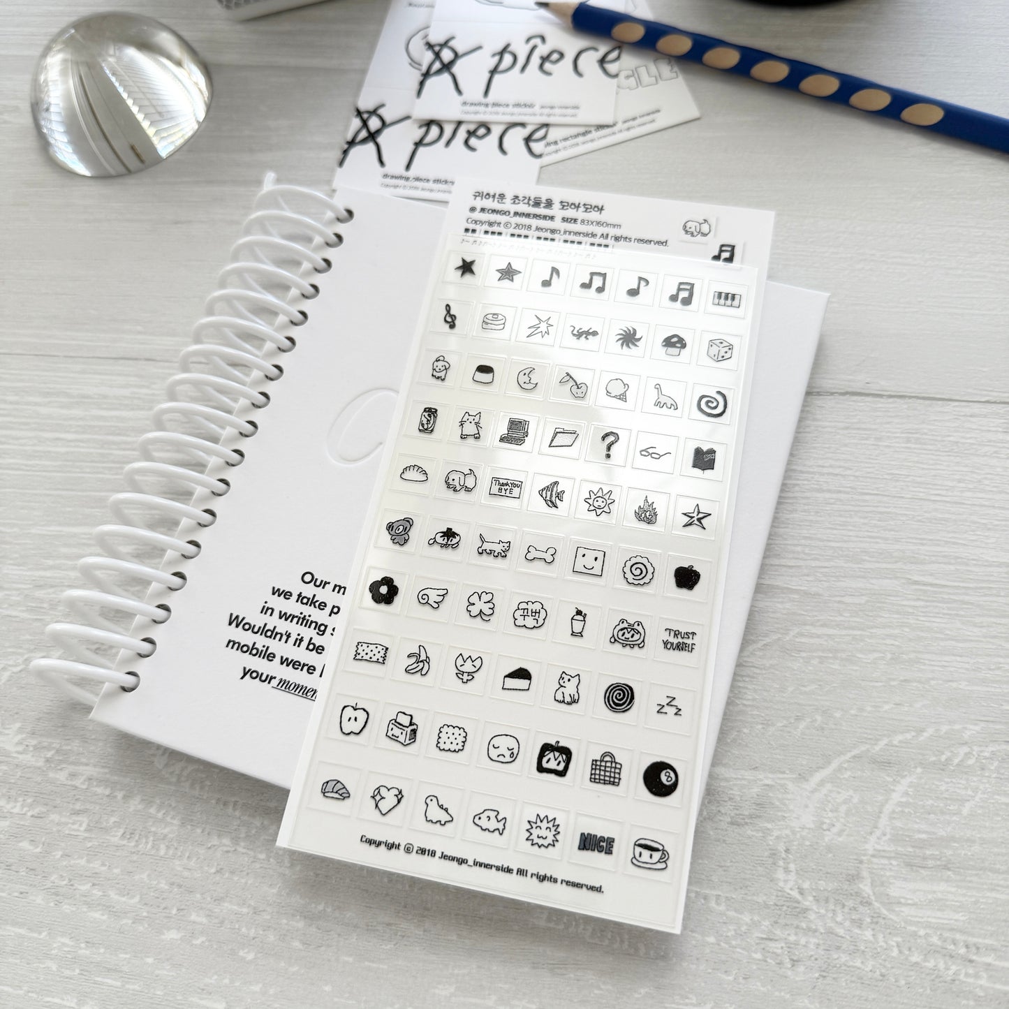 Jeongo Innerside Many Stickers / 10 Designs