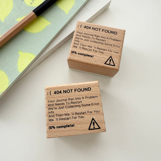 Journal Rubber Stamp / 404 Not Found