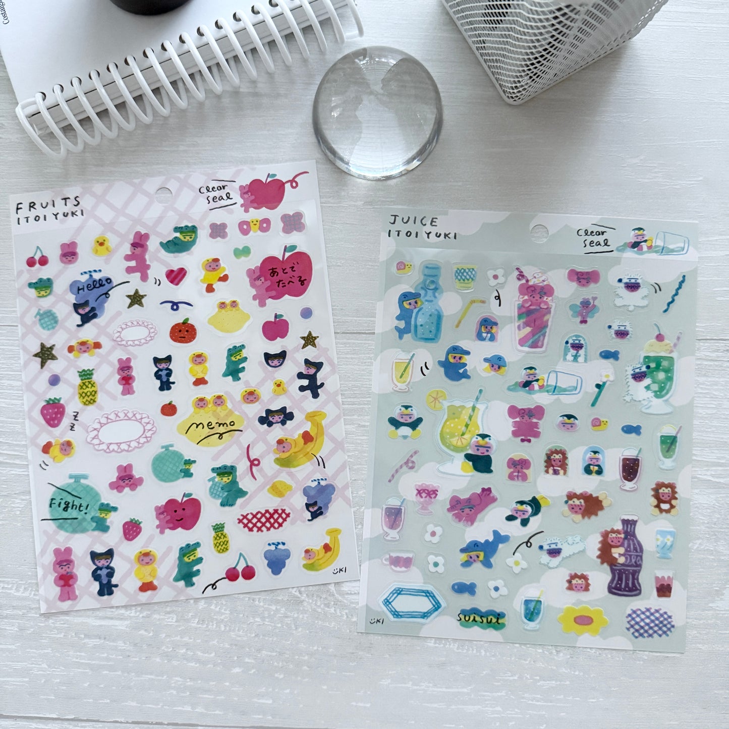 Cozyca Itoi Yuki Large Sticker Sheet / 2 Designs