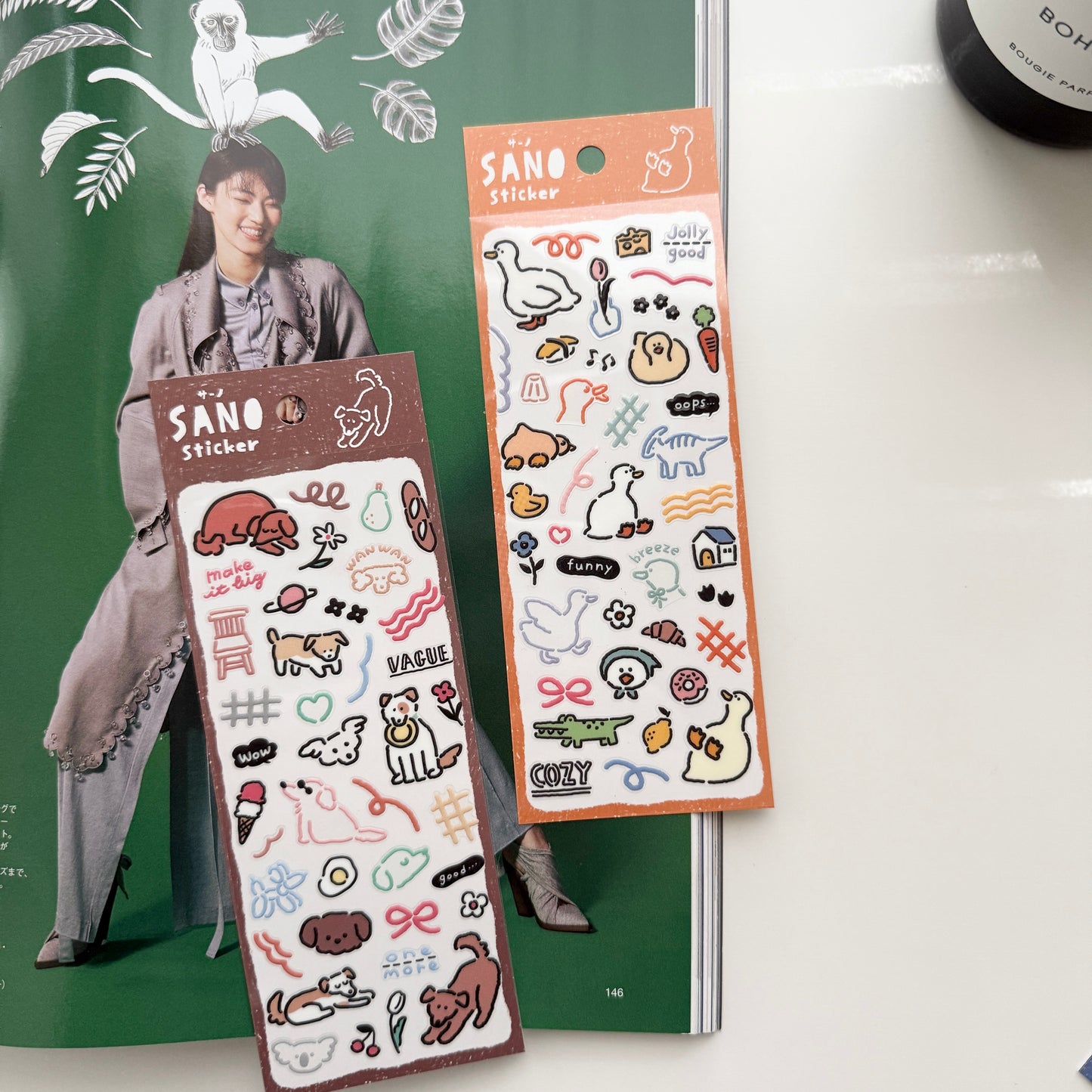 MIND WAVE SANO Waterproof Sticker / 6 Designs