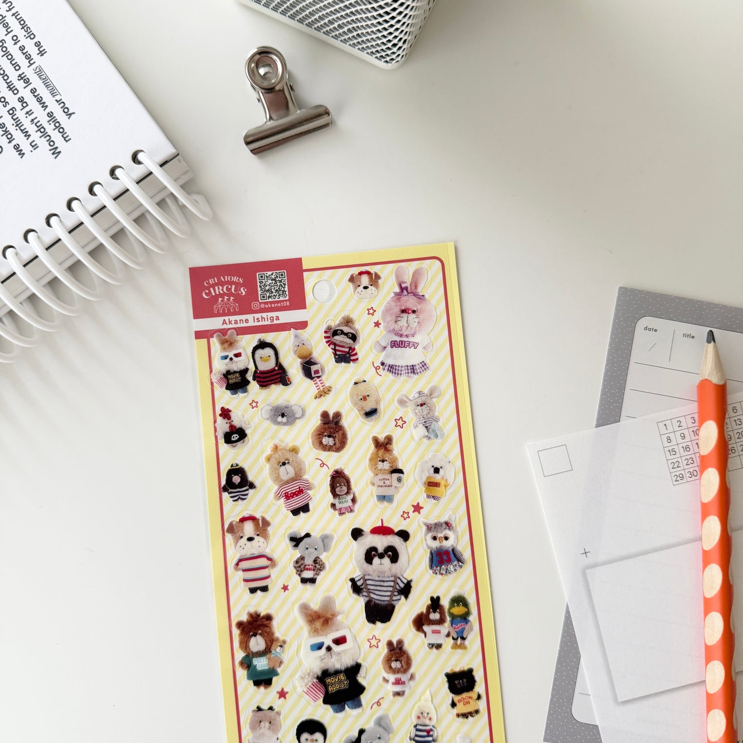 Creators Circus Sticker Sheet / Akane Ishiga & まいにちパン子