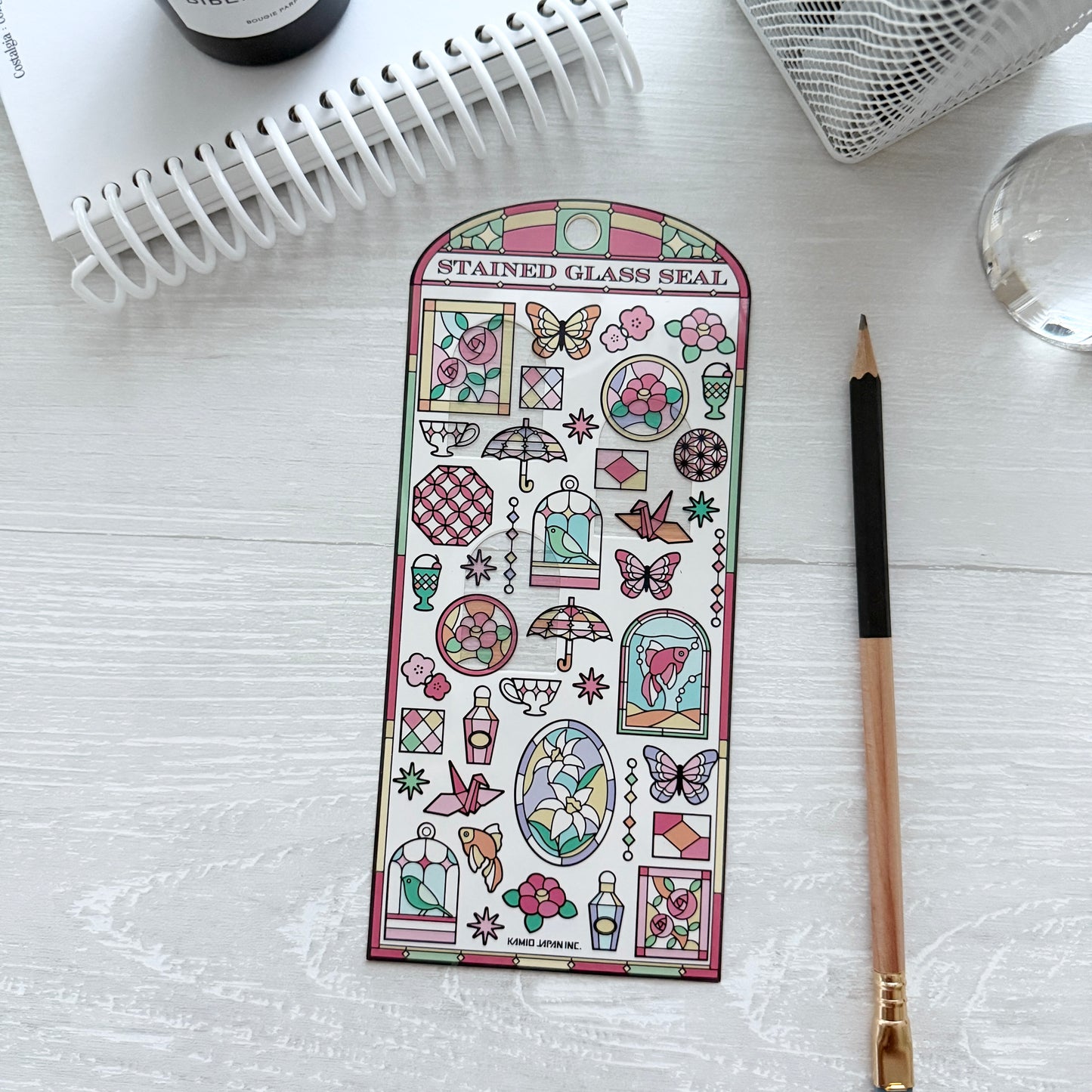 Kamio Japan Stained Glass Sticker / 3 Designs