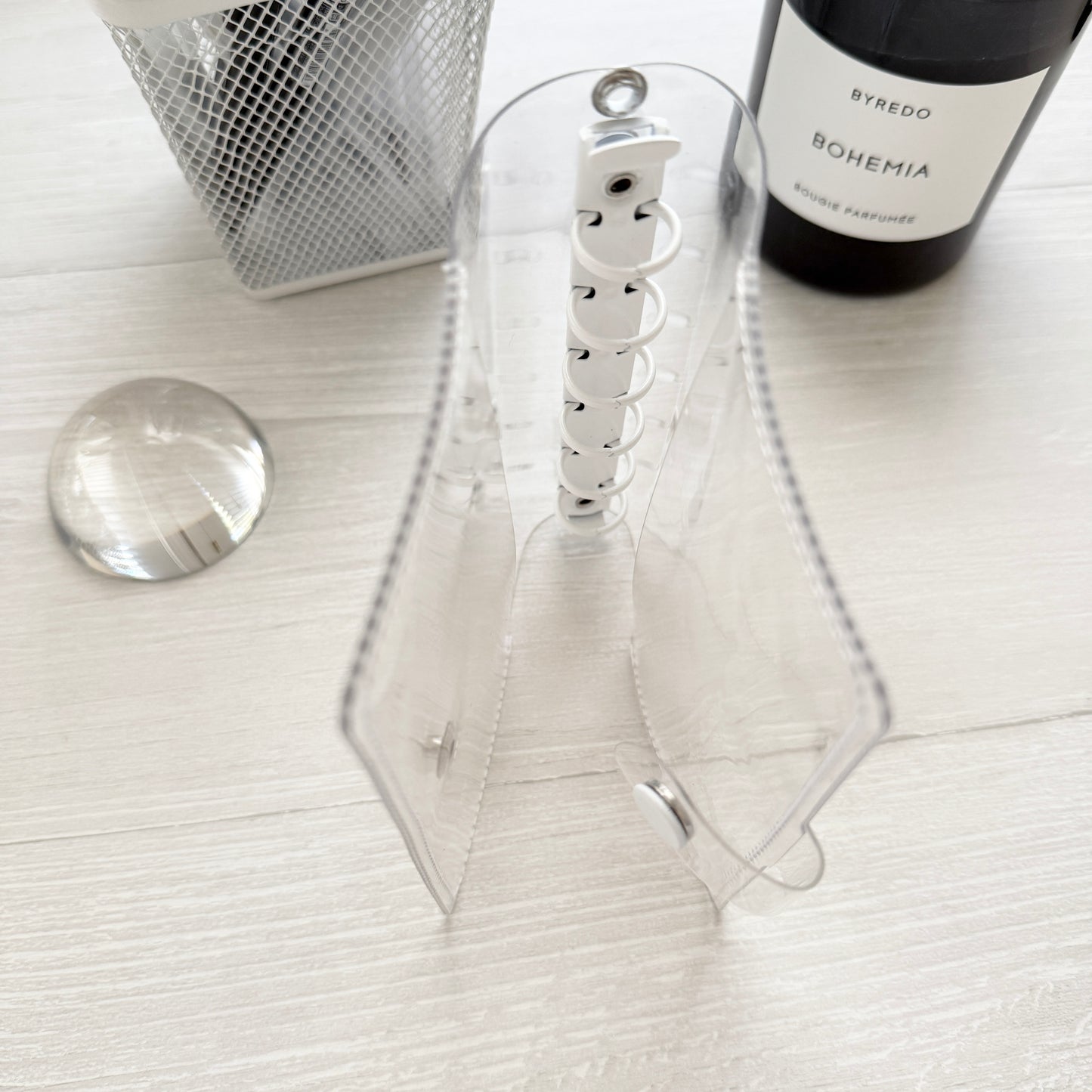 Jeongo Innerside Clear Pocket Size Ring Journal / 3 Colors