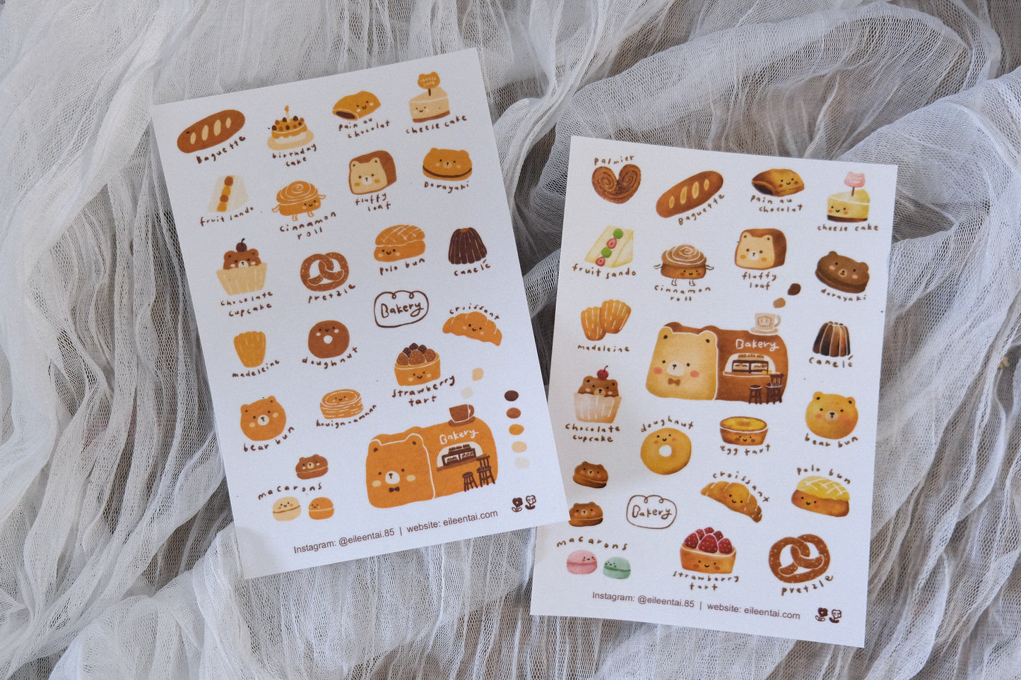 [ PRE-ORDER ONLY ] EileenTai 2025 Summer NEW Collection / Bakery sticker