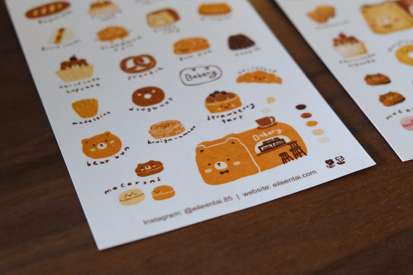 [ PRE-ORDER ONLY ] EileenTai 2025 Summer NEW Collection / Bakery sticker