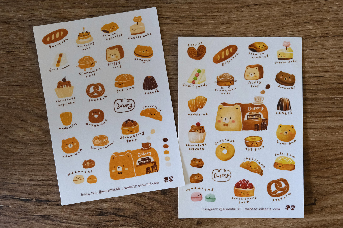 [ PRE-ORDER ONLY ] EileenTai 2025 Summer NEW Collection / Bakery sticker