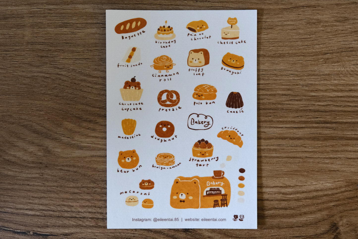 [ PRE-ORDER ONLY ] EileenTai 2025 Summer NEW Collection / Bakery sticker