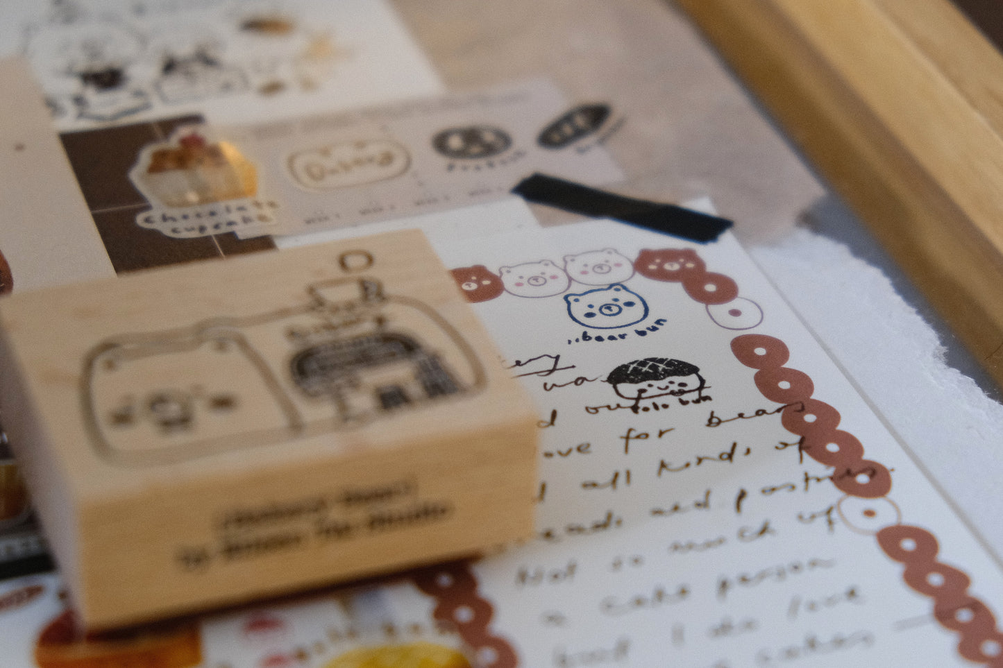 [ PRE-ORDER ONLY ] EileenTai 2025 Summer NEW / Bakery Bear Rubber Stamp