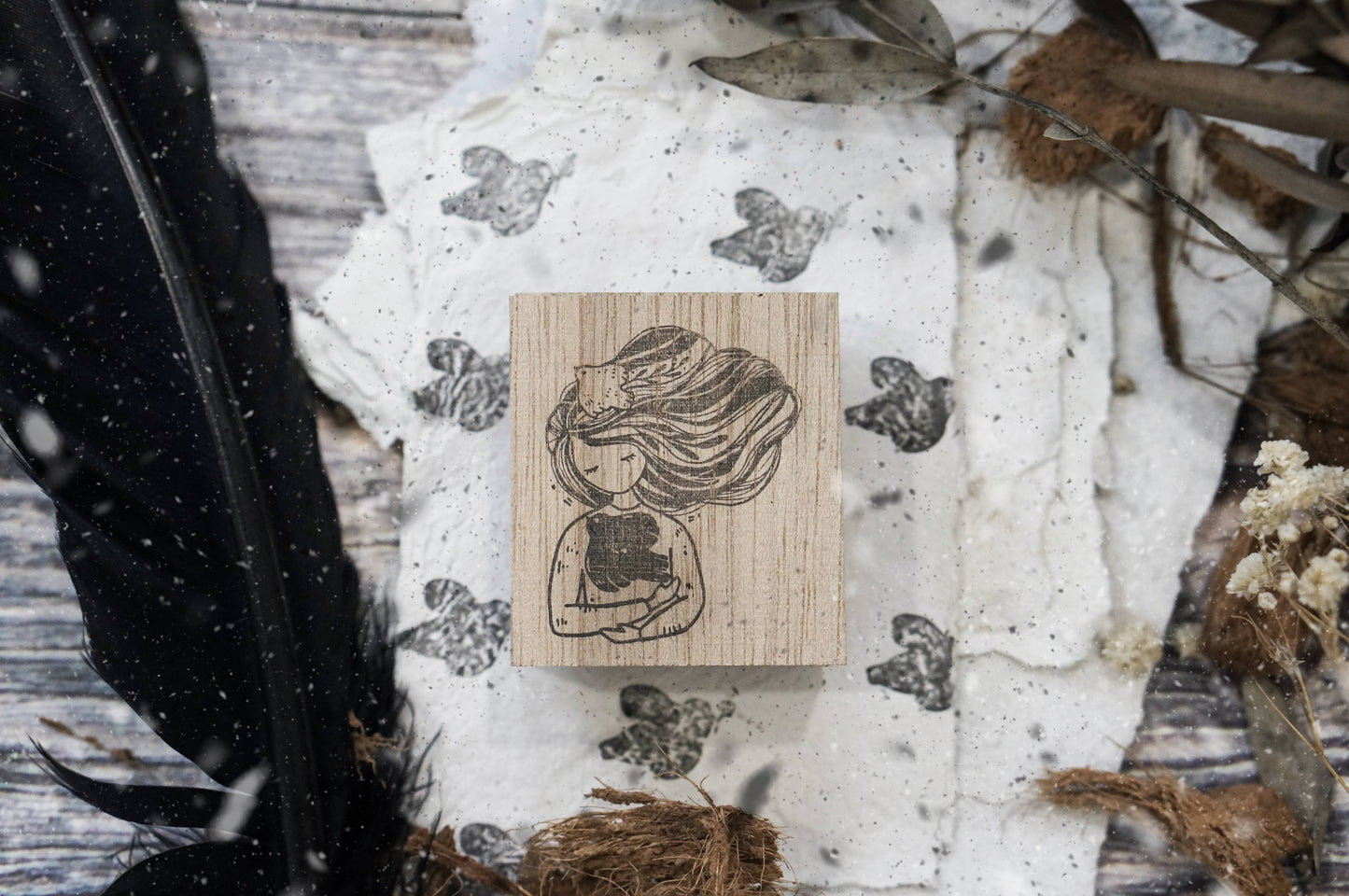 Black Milk Project Bird Series II Rubber Stamp // Mini Bird