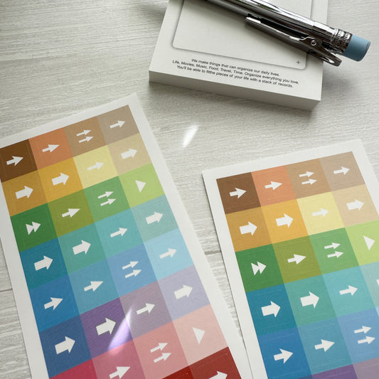 Organize a bit Colorful Arrow Sticker